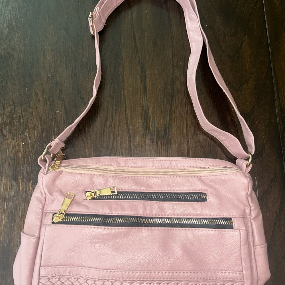 Pastel Crossbody Bag with Gold Hardware